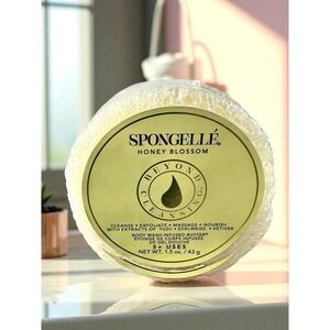 Spongellé Honey Blossom Body Wash Infused Buffer 1.5oz | 5+ Uses Yuzu‎ & Vetiver